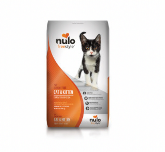 Nulo FreeStyle Cat & Kitten Grain-Free Turkey & Duck 12LB Bag